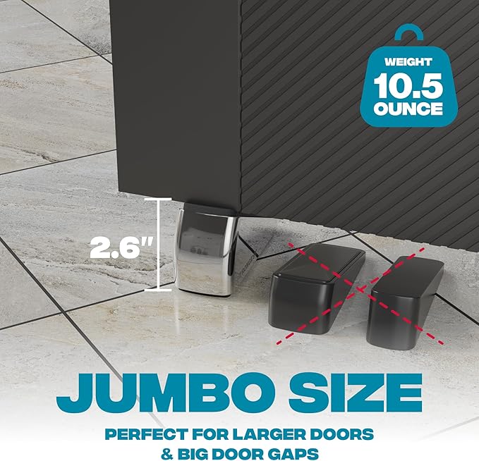 2-Pack XL Heavy Duty Door Stoppers - Image 2