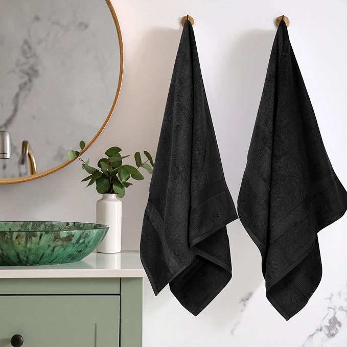 SUPERIOR Egyptian Cotton Plush & Absorbent, Bath Towel Set of 2, Soft Luxury - Image 2