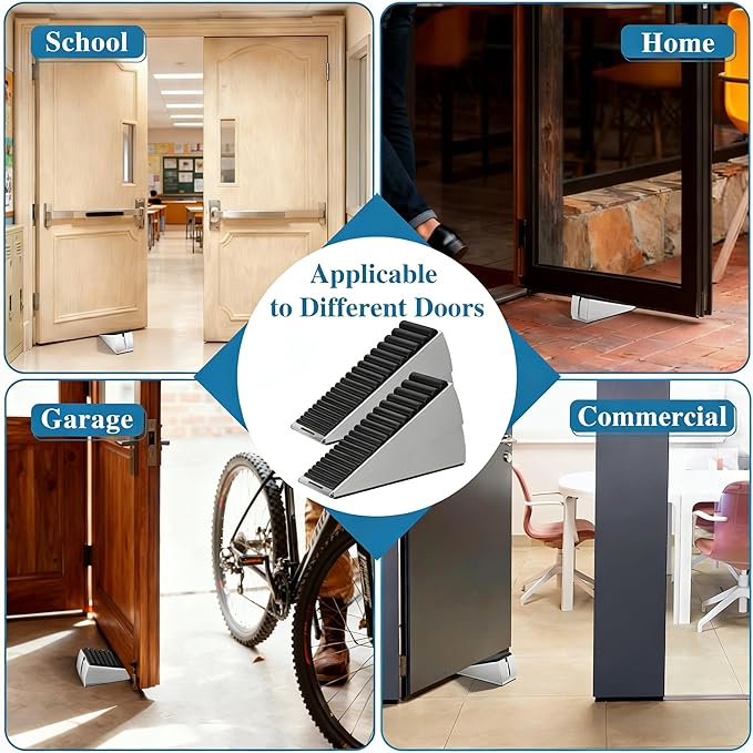 Optish Heavy Duty Door Stopper, Adjustable Spring Large Stopper, 3 Inches High - Image 6