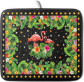 Giwawa Tropical Flamingo Dish Drying Mat Palm Leaves Absorbent Dishes Drainer by Giwawa