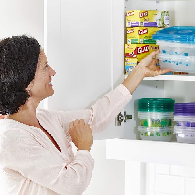 Glad GladWare MatchWare Food Storage Containers, 20 Piece Variety Pack - Image 5