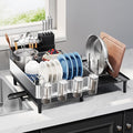 Urackify Expandable Dish Drying Rack, Stainless Steel, Large Capacity | by Urackify