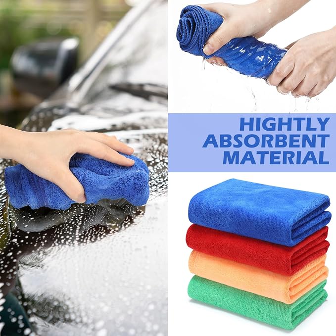 SmoothNovelty 10 Pcs Extra Large Microfiber Cloth 30" x 20" Large Floor - Image 4