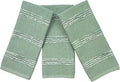 Sage Green Kitchen Hand Dish Towels, 100% Cotton by SerafinaHome