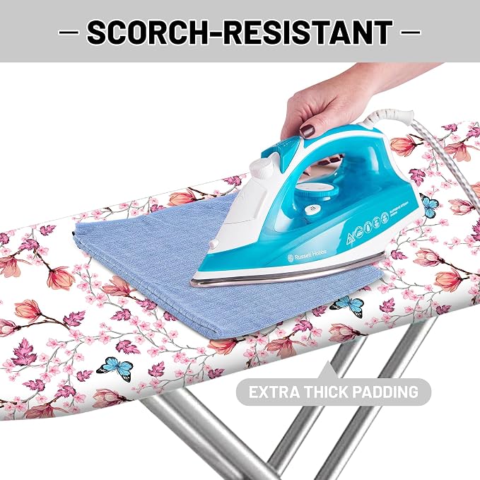 Extra Thick Ironing Board Cover and Pad, 15x54 Ironing Board Cover, Resist - Image 4
