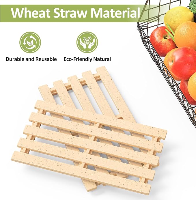 Hanging Fruit Basket for Kitchen, 3 Pack Vegetable Produce Basket - Image 6