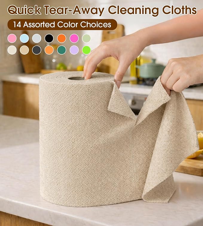 KitchLife Microfiber Cleaning Cloth Roll, 100 Pack - Image 9