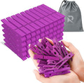 50pcs Colored Wooden Clothes Pins, Clothespins by RIVEDA