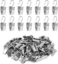 Curtain Clips Hooks, 100 Pack Stainless Iron Drapery Hooks Clips by Unknown
