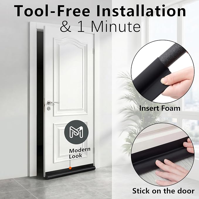 HomeProtect Door Draft Stopper 36 Inch Under Door Draft Blocker Door Sweep - Image 8