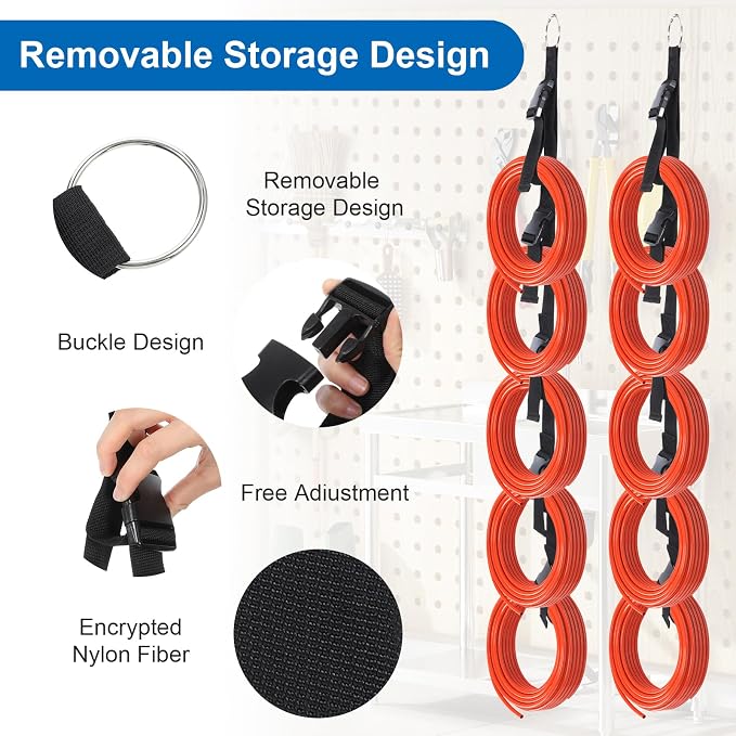 3 Pcs Extension Cord Organizer, Cord Storage Organizer Extension | Cords Hanger - Image 3