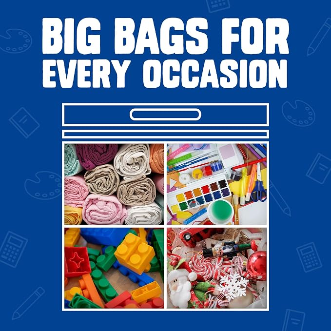 Ziploc Big Bags 10 Gallon XXL, Reusable Large-Capacity Plastic Storage Bags - Image 3