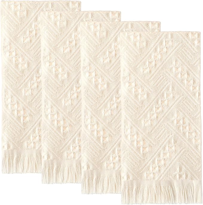 HunnmingRe 4 Pack Boho Hand Towel by HunnmingRe