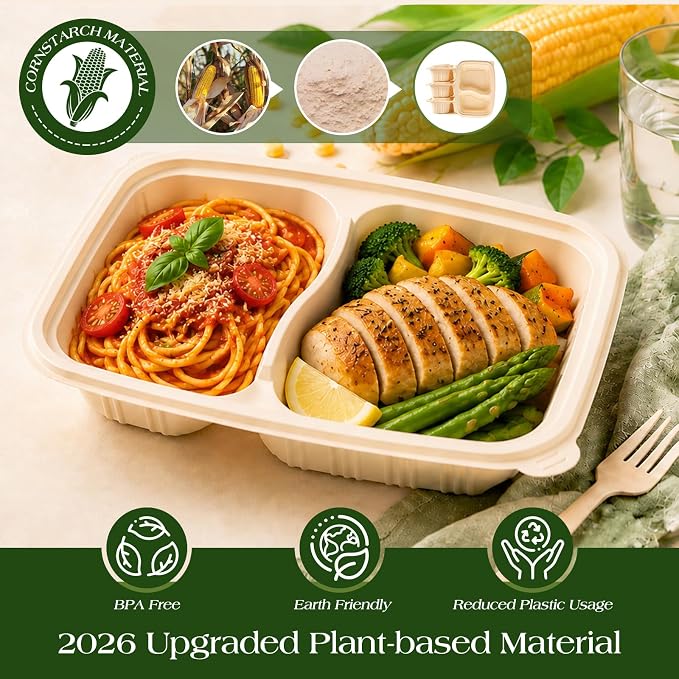 100 Piece Meal Prep Containers Reusable - Image 3