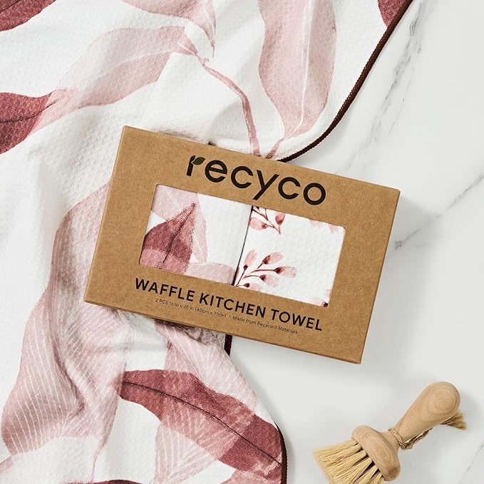 RECYCO Waffle Kitchen Towel Set of 2 - Image 8