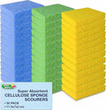 36 Pk Pop-Up Compressed Cellulose Kitchen Sponges | Non Scratch, Dish by SHINEMOON
