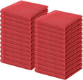 Homaxy 100% Cotton Waffle Weave Kitchen Dish Cloths 24-Pack, Brick Red | 12 x by Homaxy