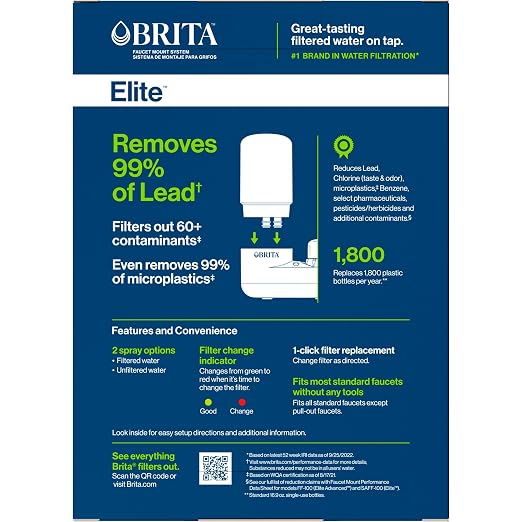 Brita Faucet Mount Water Filter System, No-Wait Filtration, Easy Install - Image 4