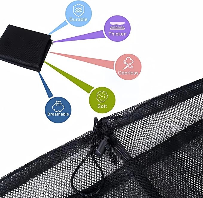 2-Pack Large Mesh Laundry Bag, 27x36 Inch Black - Image 4