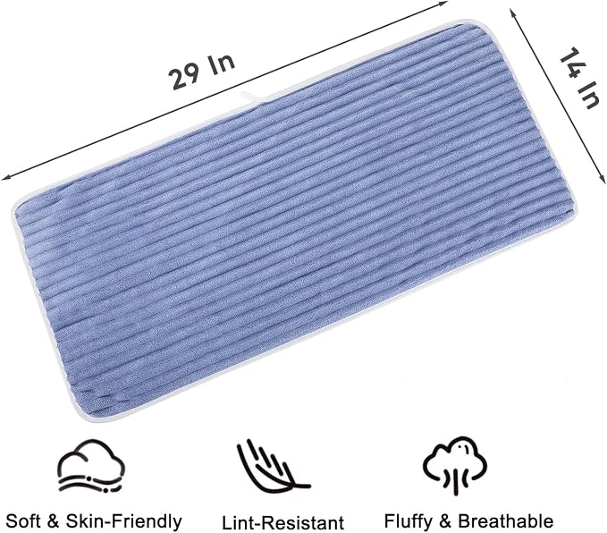 Luxury 3-Piece Quick-Dry Bath Towel Set – Ultra Soft Microfiber Towels | Hand - Image 6
