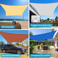 Amagenix Sun Shade Sail 20X32 Curved Edge Outdoor Shade Canopy Sand Breathable 95% UV Block Shade Cloth for Patio Garden Backyard (We Make Custom Size)