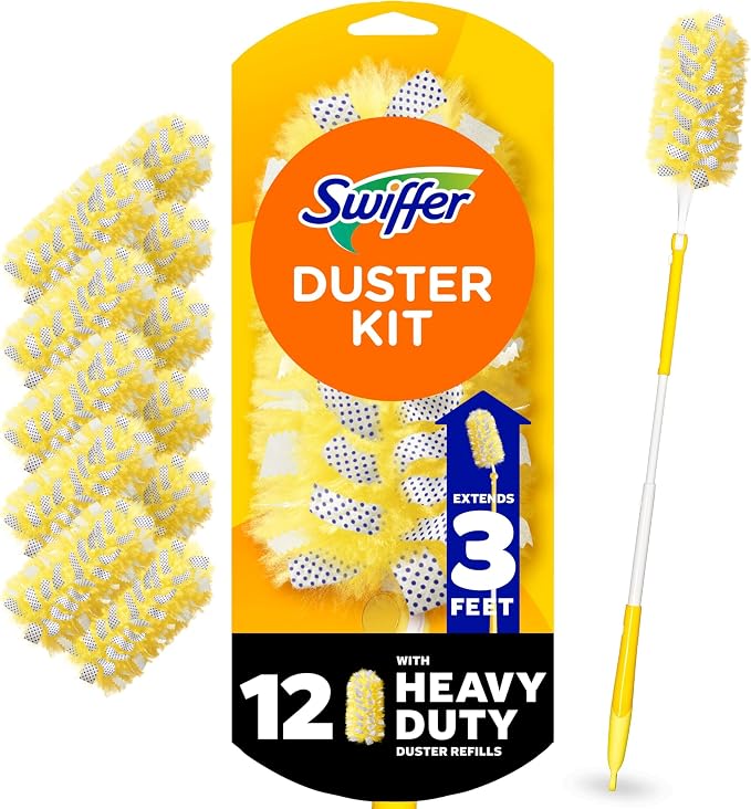 Swiffer Duster Kit with 3 ft Extendable Handle, Dusters by Swiffer
