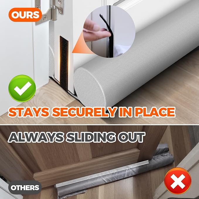 Holikme Under Door Draft Stopper Door Seal Gap Filler Weather Stripping | 36 - Image 4