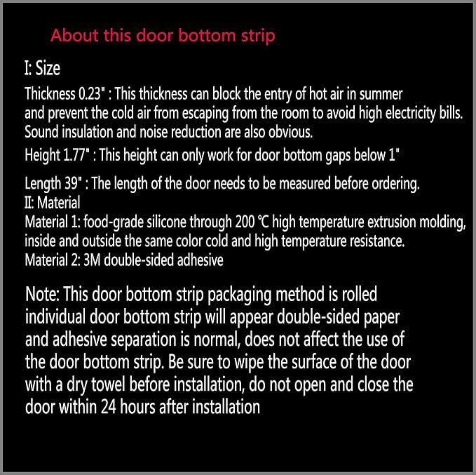 Door Draft Stopper Under Door Draft Blocker Insulator Door Sweep Weather - Image 10
