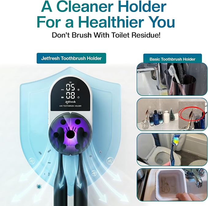 Jetfresh UV Toothbrush Sanitizer and Holder - Image 5