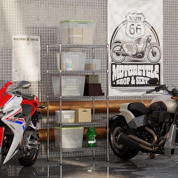 18" Deep x 30" Wide x 64" Height Wire Shelving Kit | 5-Tier | NSF Commercial Storage Rack Unit