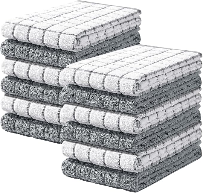 Homaxy Large Premium Cotton Kitchen Towels 16"x 28", 12 Pack by Homaxy