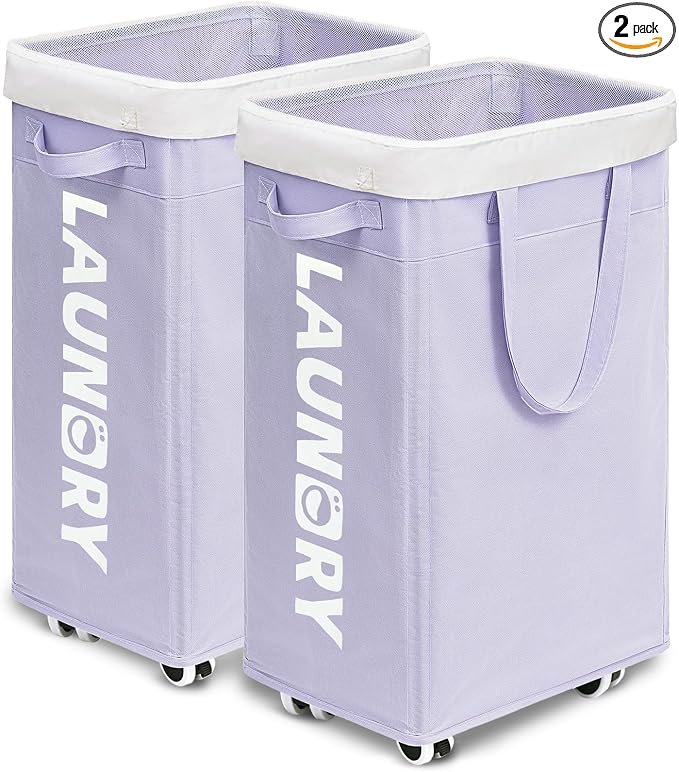 Goodpcik 2-Pack Rolling Laundry Hamper by Goodpick