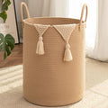 OIAHOMY 60L Nursery Hamper Laundry Basket Laundry Hamper Yellow by MasterofSpaceOptimization