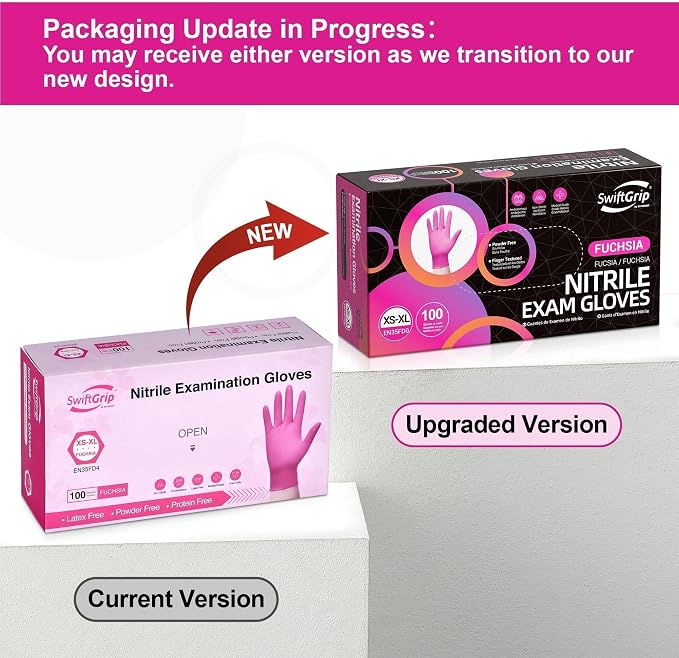 SwiftGrip Powder-Free Nitrile Gloves, Disposable Nitrile Gloves, Latex-Free - Image 9
