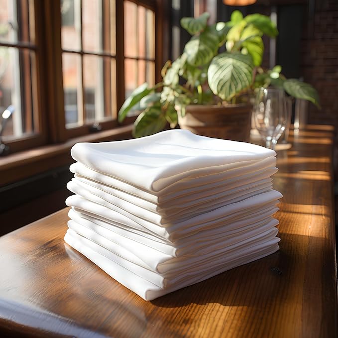 Wealuxe Flour Sack Towels for Kitchen, 18 Pack, 28x28 - Image 7