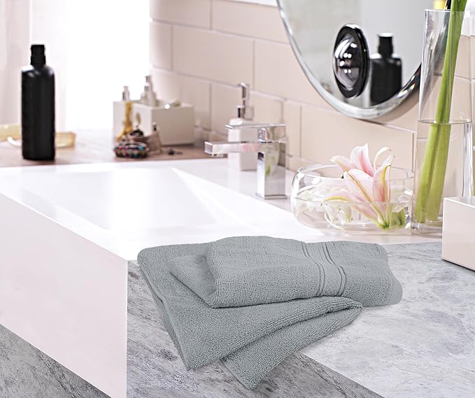 Utopia Towels 6 Pack Premium Hand Towels 16x28 in 600 GSM Cotton Cool Grey | - Image 5