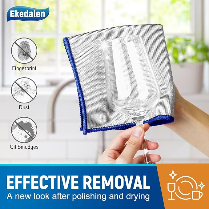 Ekedalen Microfiber Cleaning Cloth Lint Free Glass Polish - Image 2
