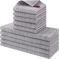 Homaxy Kitchen Towels and Dishcloths Set, Light Grey by Homaxy