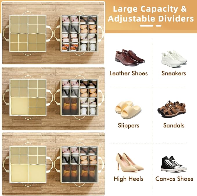 Plus Size 2 Pack Shoe Organizer - Image 2