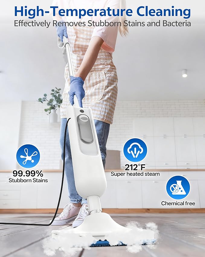 Steam Mop, 12-in-1 Handheld Steam Cleaner, Powerful Detachable Steam Mop - Image 5