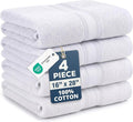 LANE LINEN Hand Towels for Bathroom 100% Cotton 4 Pack 16x28 by LaneLinen