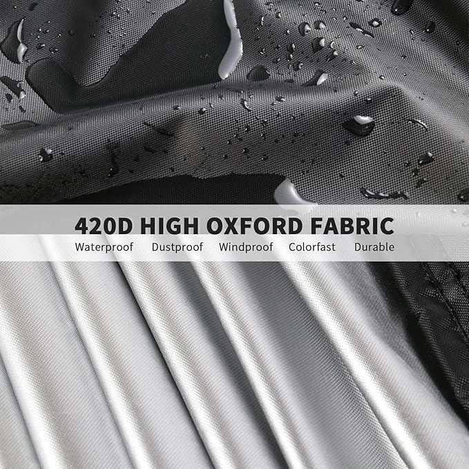 Outdoor Prep Table Cover 60 Inch,Waterproof Fadeproof UV Resistant Patio Stainless Steel Metal BBQ Table Cover All Season Protection for Outdoor Table - 60 x 24 x 35 Inch