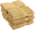Superior Egyptian Cotton Plush & Absorbent, Face Towel Set of 6, Toast | Quick by SUPERIOR