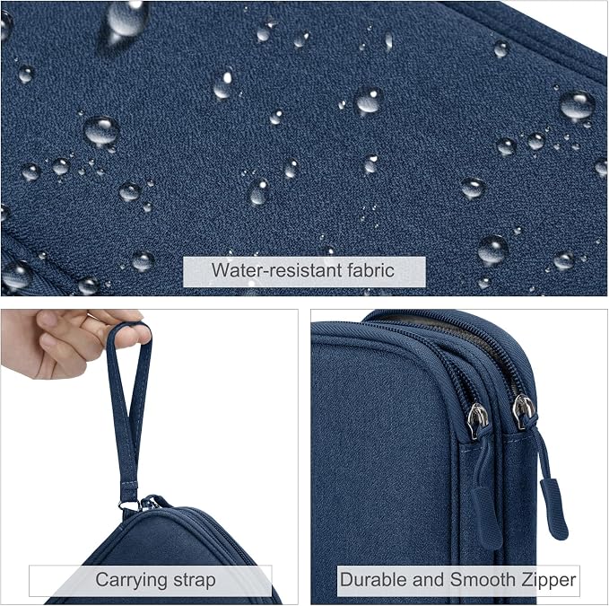FYY Electronic Organizer, Travel Tech Pouch Bag, Waterproof, Double Layers - Image 4