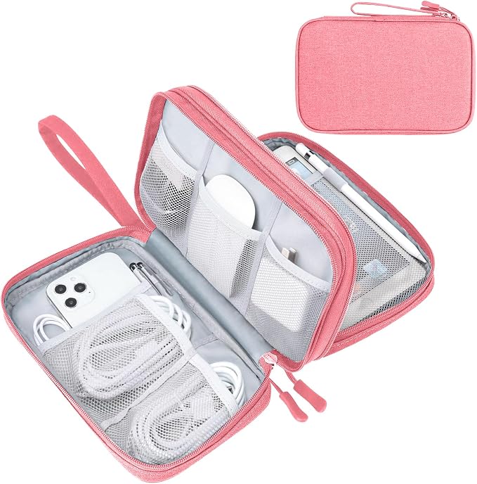 FYY Electronic Organizer, Travel Tech Pouch Bag, Waterproof, Double Layers by FYY