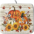 Hello Fall Dish Drying Mat Autumn Pumpkin Dish Drainer Rack Mats 16"x18" Fast by Giwawa