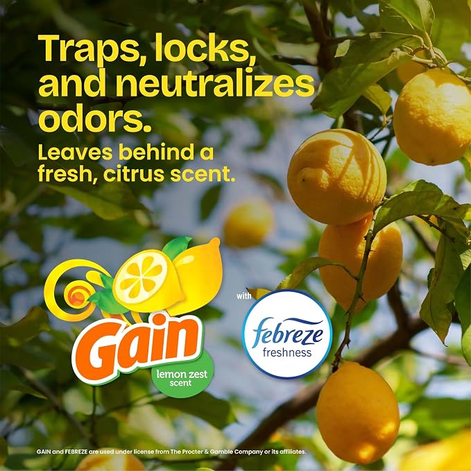 Glad ForceFlex Tall Kitchen Trash Bags, 13 Gallon, Gain Lemon Zest - Image 3
