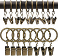 100 Pack Metal Curtain Rings by AMZSEVEN