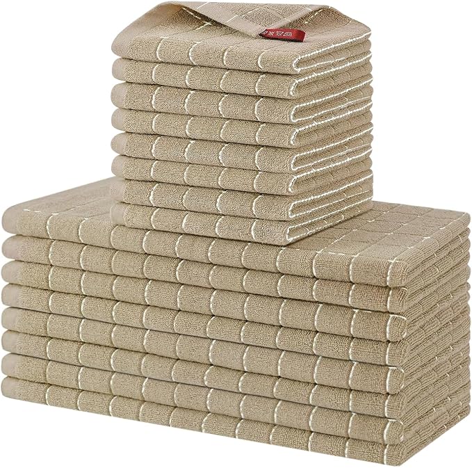 Homaxy Kitchen Towels and Dishcloths Set by Homaxy