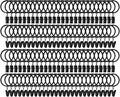 105 Pack Curtain Clips with Rings 1.26" Interior Diameter, Metal Drapery Ring by LULARINE